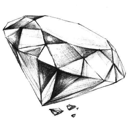 钻石怎么画好看立体